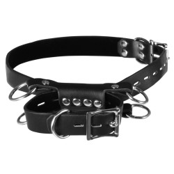 Ouch! Menottes pour Cuisses Kneeling Cuffs noires